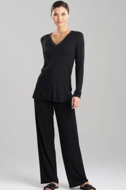 Feathers Essentials Lenzing™ Ecovero™ Viscose Long Sleeve Lace PJ