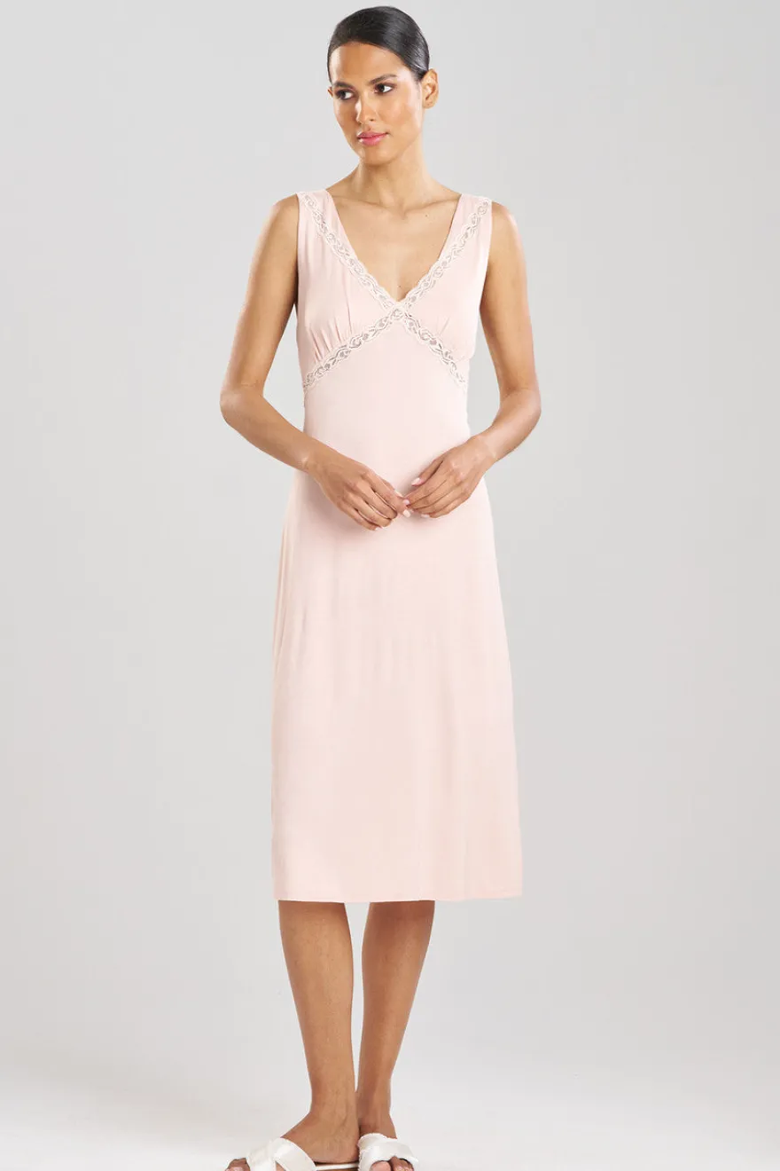 Feathers Essentials Lenzing™ Ecovero™ Viscose Lace Applique Slip Dress