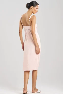 Feathers Essentials Lenzing™ Ecovero™ Viscose Lace Applique Slip Dress