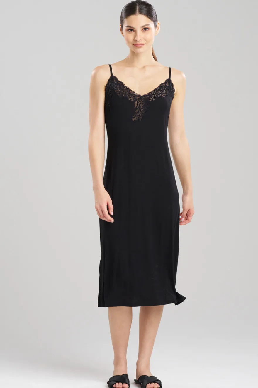 Feathers Essentials Lenzing™ Ecovero™ Viscose Lace Slip Dress