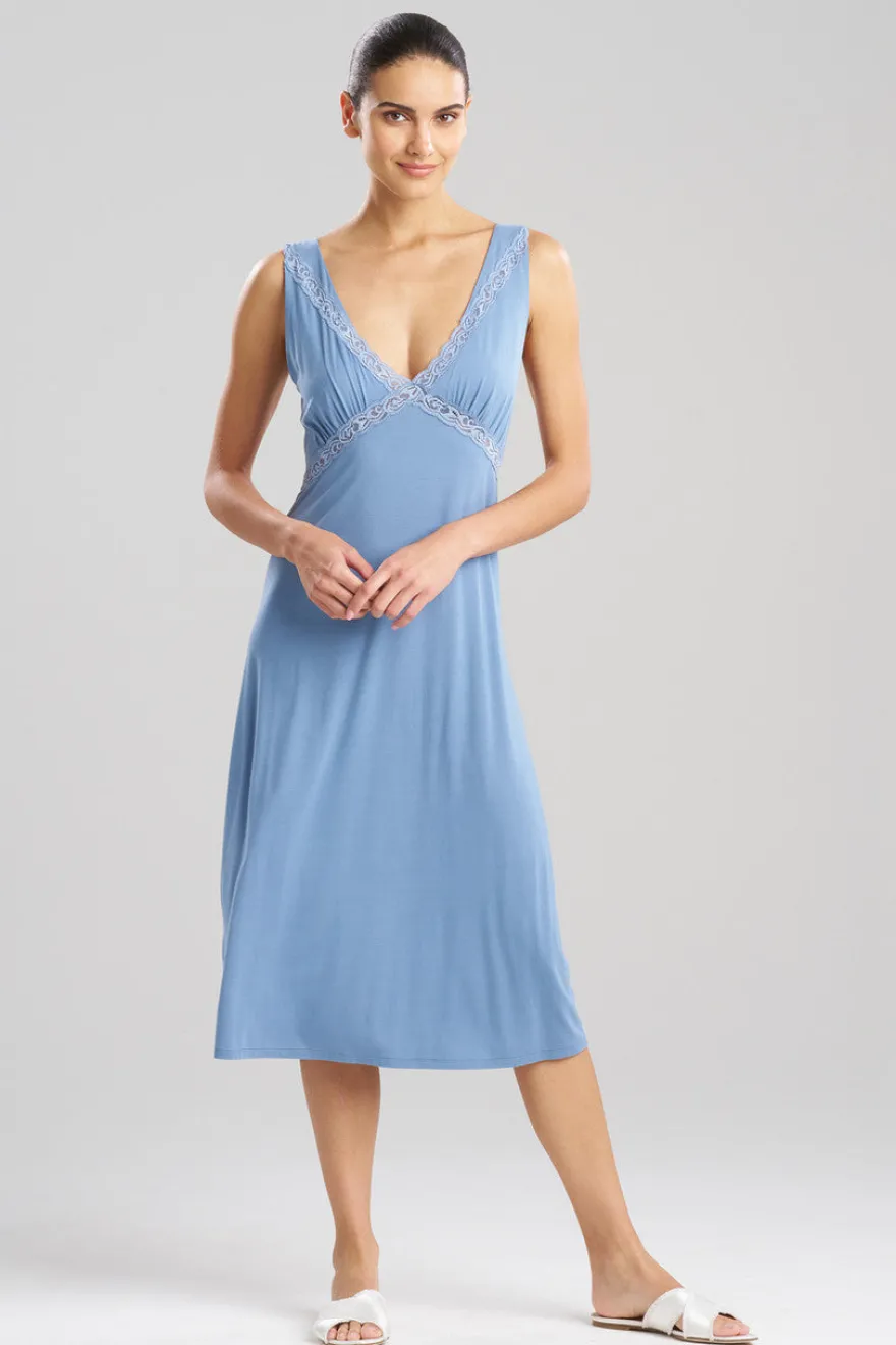 Feathers Essentials Lenzing™ Ecovero™ Viscose Lace Applique Slip Dress