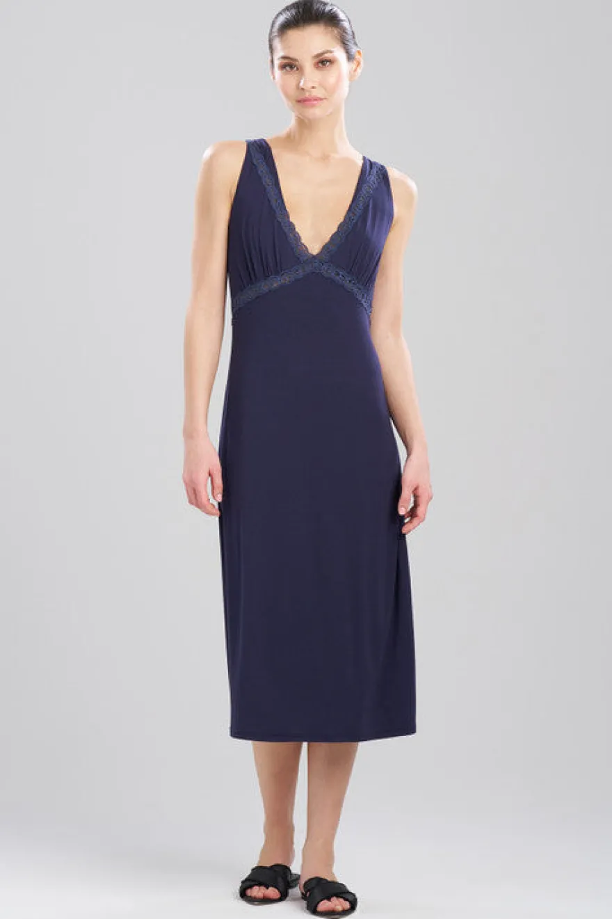 Feathers Essentials Lenzing™ Ecovero™ Viscose Lace Applique Slip Dress