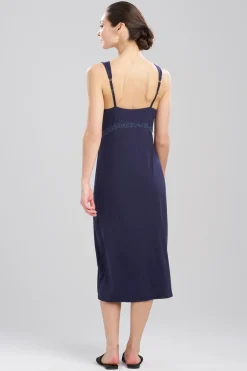 Feathers Essentials Lenzing™ Ecovero™ Viscose Lace Applique Slip Dress
