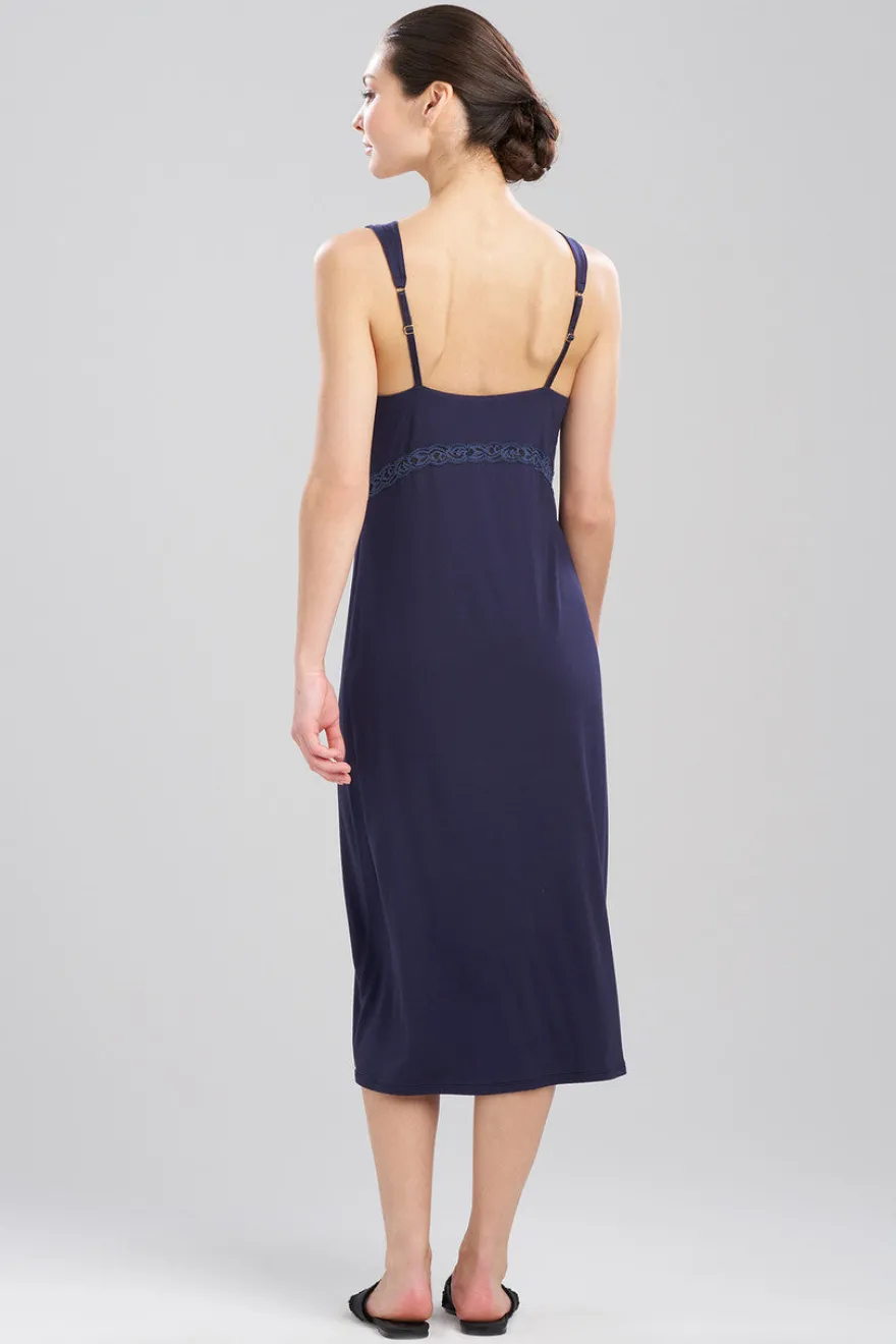 Feathers Essentials Lenzing™ Ecovero™ Viscose Lace Applique Slip Dress