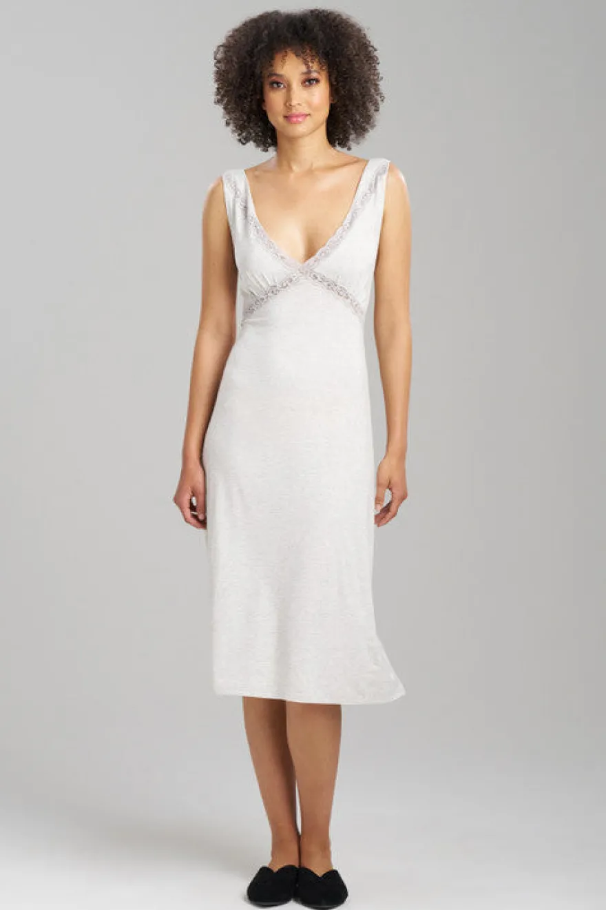 Feathers Essentials Lenzing™ Ecovero™ Viscose Lace Applique Slip Dress