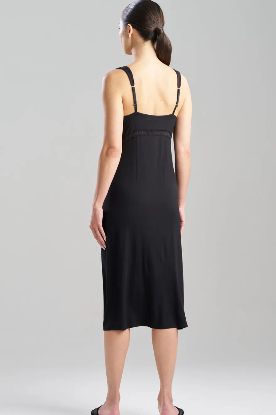 Feathers Essentials Lenzing™ Ecovero™ Viscose Lace Applique Slip Dress