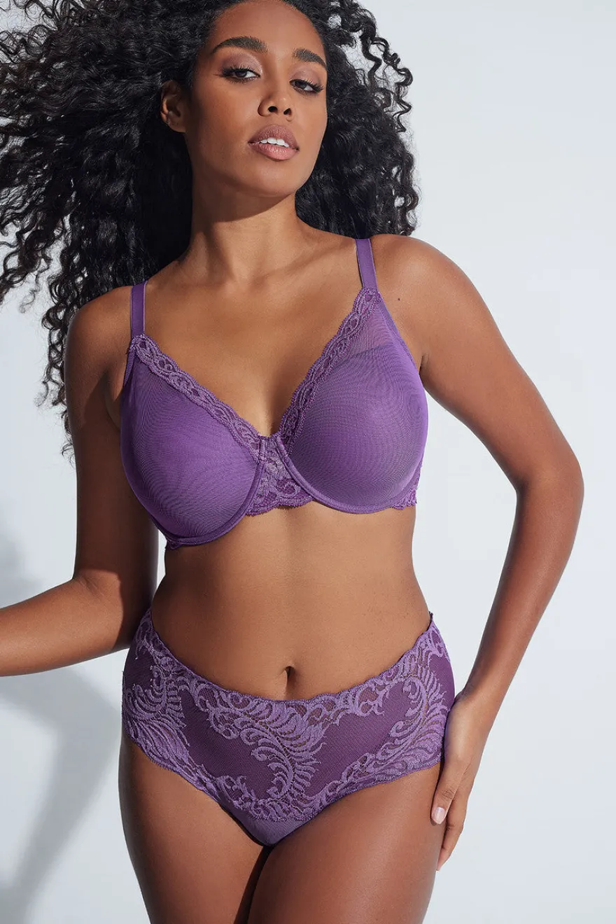 Feathers Full Figure Contour Underwire Bra