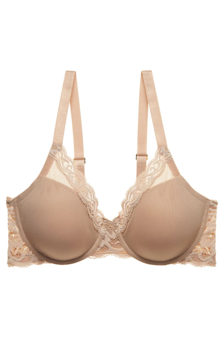 Feathers Full Figure Contour Underwire Bra