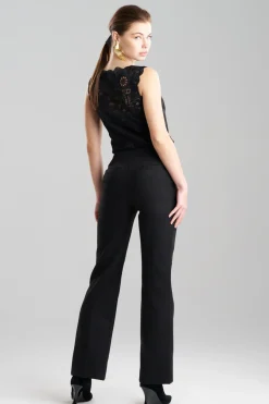 Felt Zip Front Trousers