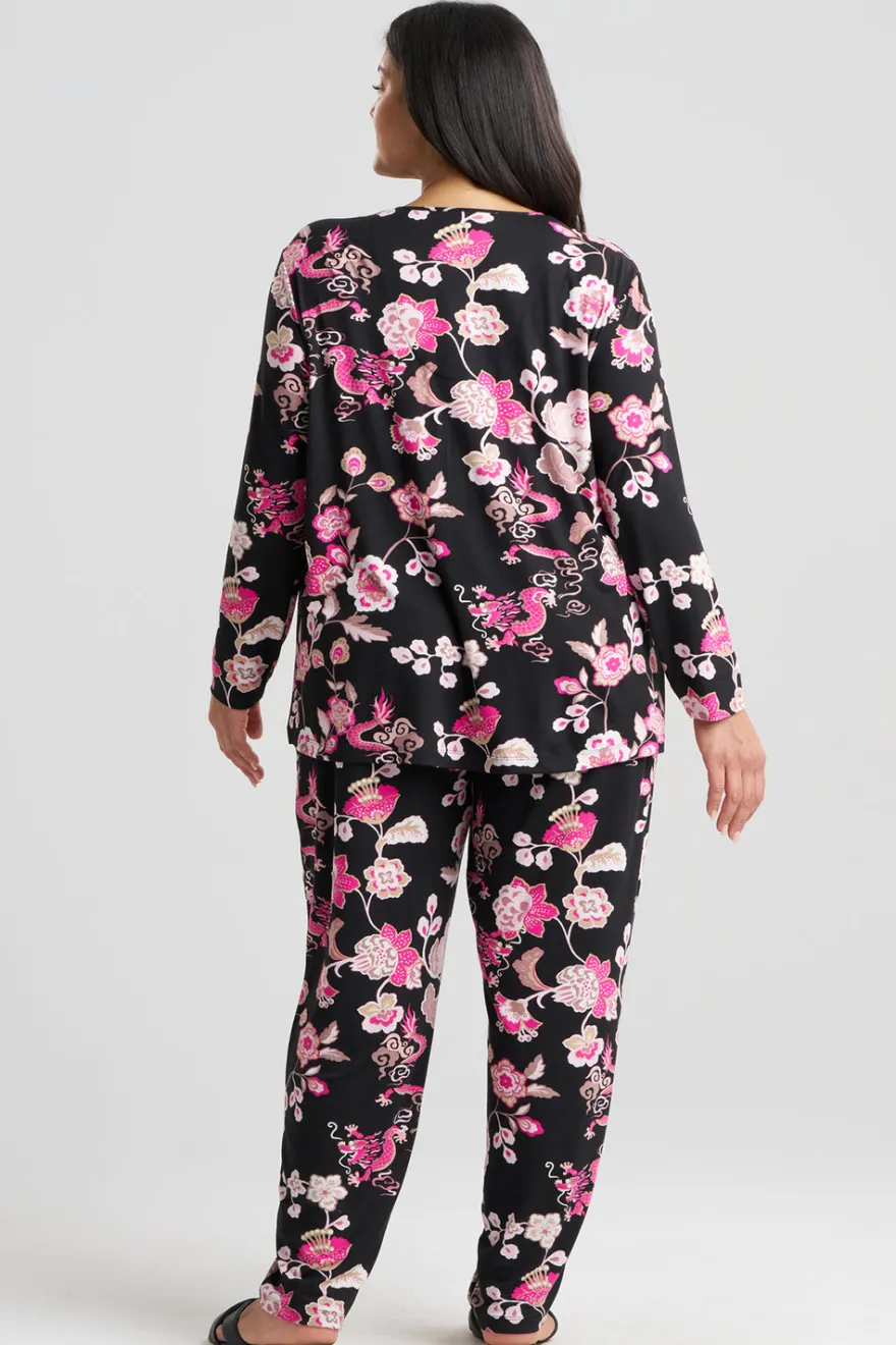 Fleur Dragon Cozy Knit Long Sleeve PJ