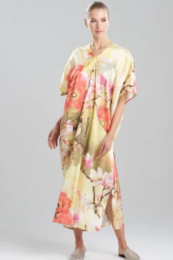 Floral Garden V-Neck Caftan