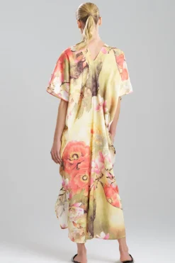 Floral Garden V-Neck Caftan