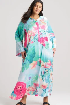 Floral Garden Zip Caftan