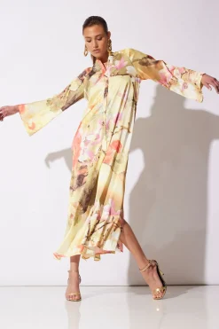 Floral Garden Zip Caftan