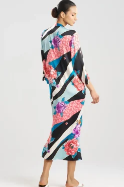 Floral Tapestry Satin Caftan