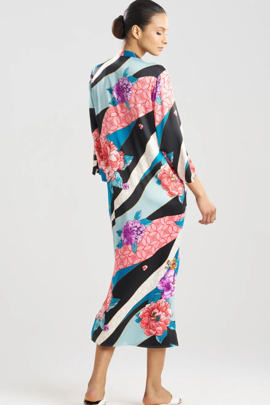 Floral Tapestry Satin Caftan