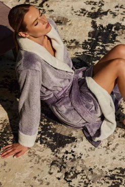 Frosted Cashmere Fleece Robe