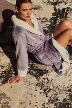 Frosted Cashmere Fleece Robe
