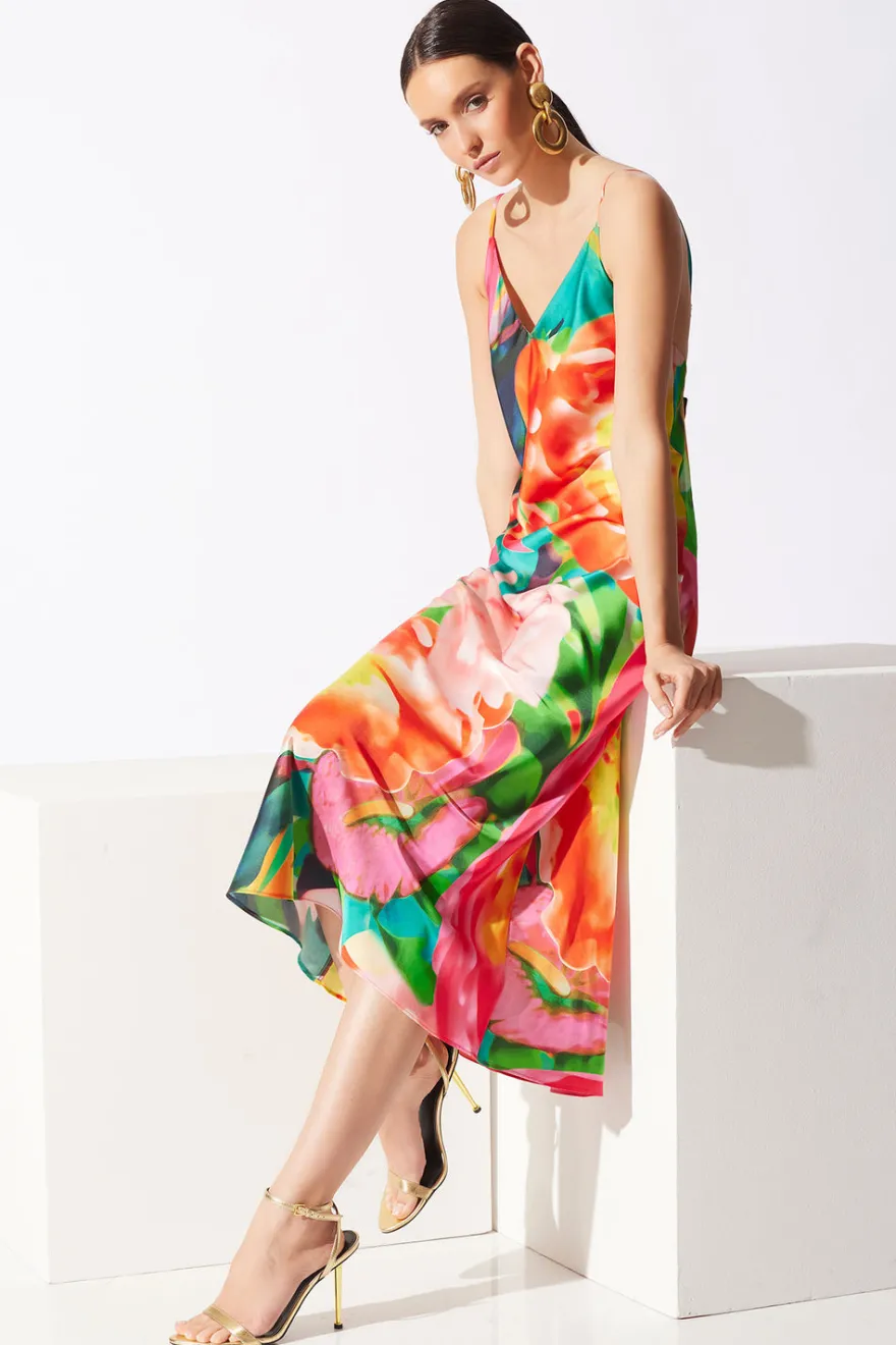 Garbo V-Neck Slip Dress