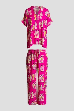 Geisha Challis Mandarin PJ Set
