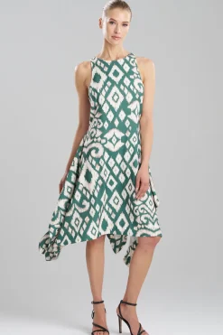 Ginza Woven Crepe Handkerchief Dress