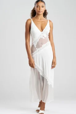 Gisele Mesh Applique Slip Dress
