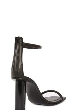 Glow Nappa Leather Block Heel Sandal