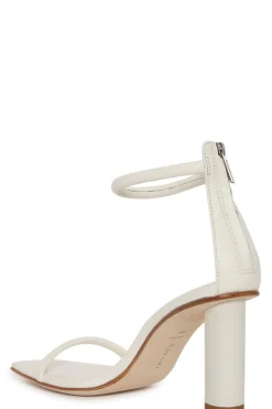 Glow Nappa Leather Block Heel Sandal