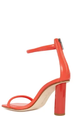 Glow Nappa Leather Block Heel Sandal