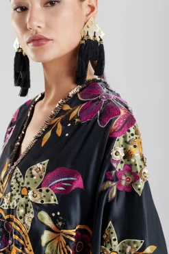 Gold Plated Brass Geo Tassel Clip Earrings