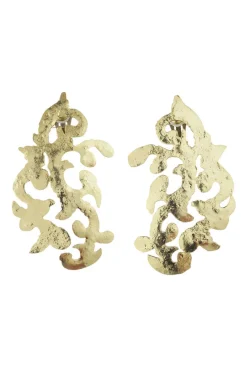Gold Plated Scroll Earrings