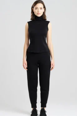 Himalaya Sweater Knit Mock Neck Top