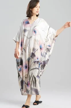 Hiyaku Printed Charmeuse Caftan
