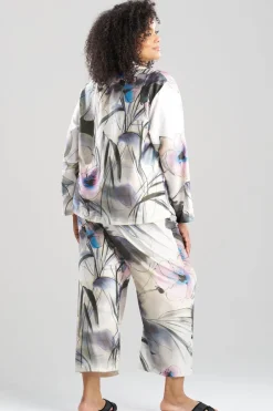 Hiyaku Printed Charmeuse Notch PJ