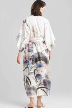 Hiyaku Printed Charmeuse Robe