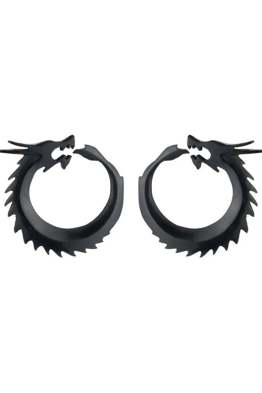 Horn Dragon Clip Earrings