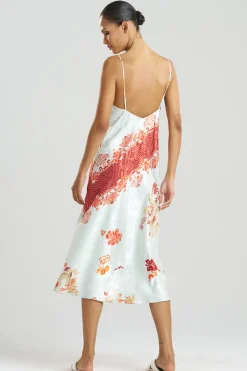 Imperial Dragon Jacquard Slip Dress