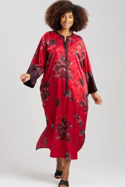 Imperial Dragon Jacquard Zip Caftan