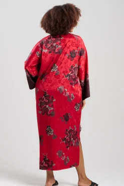 Imperial Dragon Jacquard Zip Caftan