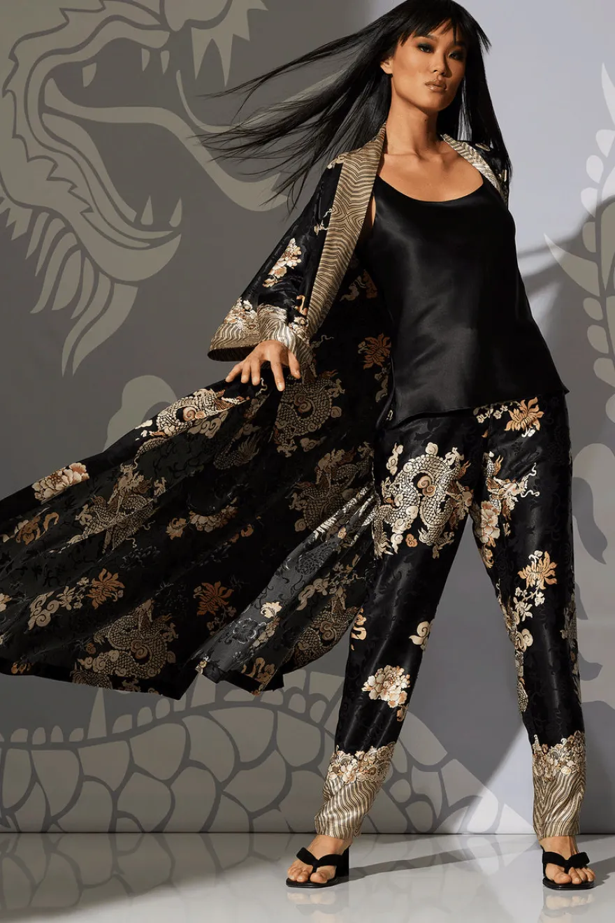 Imperial Dragon Jacquard Pants