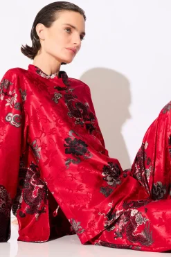 Imperial Dragon Jacquard Mandarin PJ