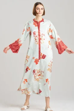Imperial Dragon Jacquard Zip Caftan