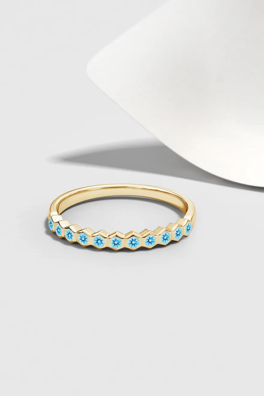 Indochine Bezel-Set Gemstone Ring