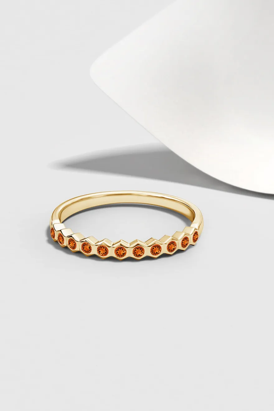 Indochine Bezel-Set Gemstone Ring