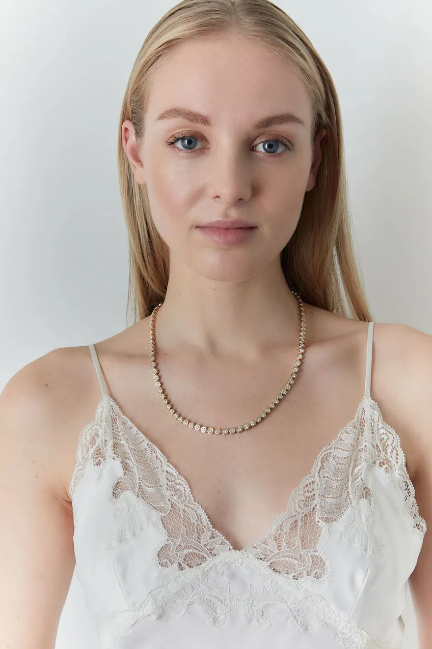 Indochine Diamond Tennis Necklace