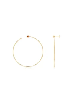 Indochine Giant Gemstone Open Hoops