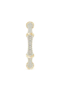 Indochine 14k Diamond Pave Bamboo Eternity Ring