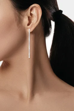 Indochine 14k Large 2.75 Inch Bamboo Hoops