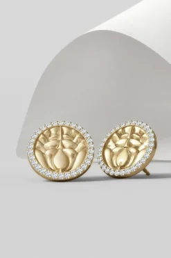 Kamon 14k Diamond Stud Earrings