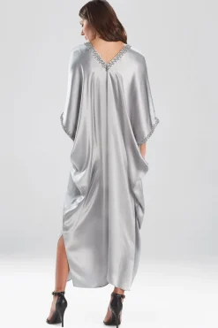 Key Essentials Embellished Cocoon Silk Caftan